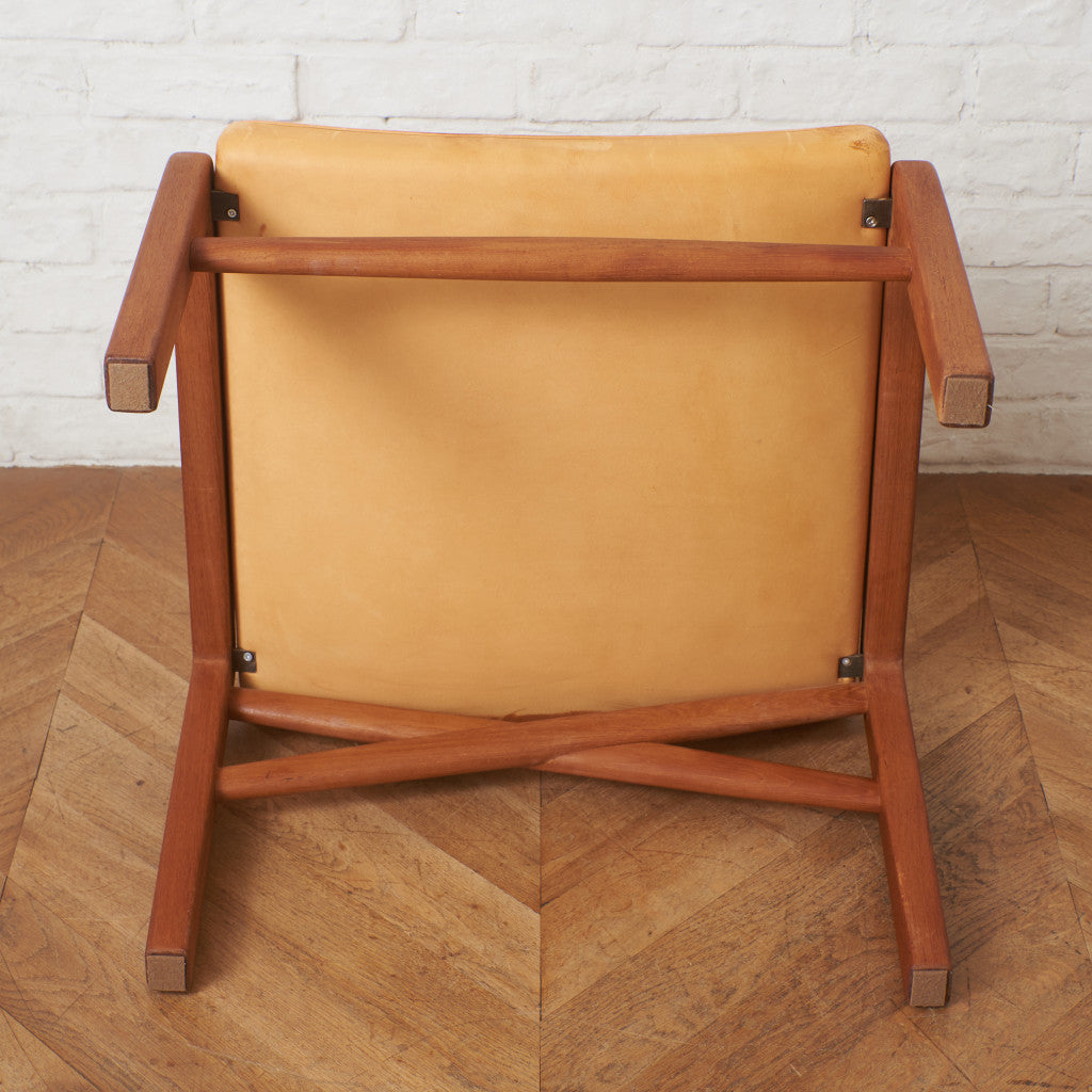 デンマーク製ヴィンテージ ヌメ革 スツール