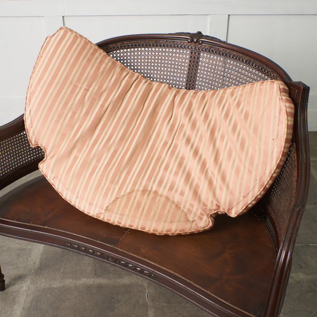 クラシック 籐張り 2人掛けチェア