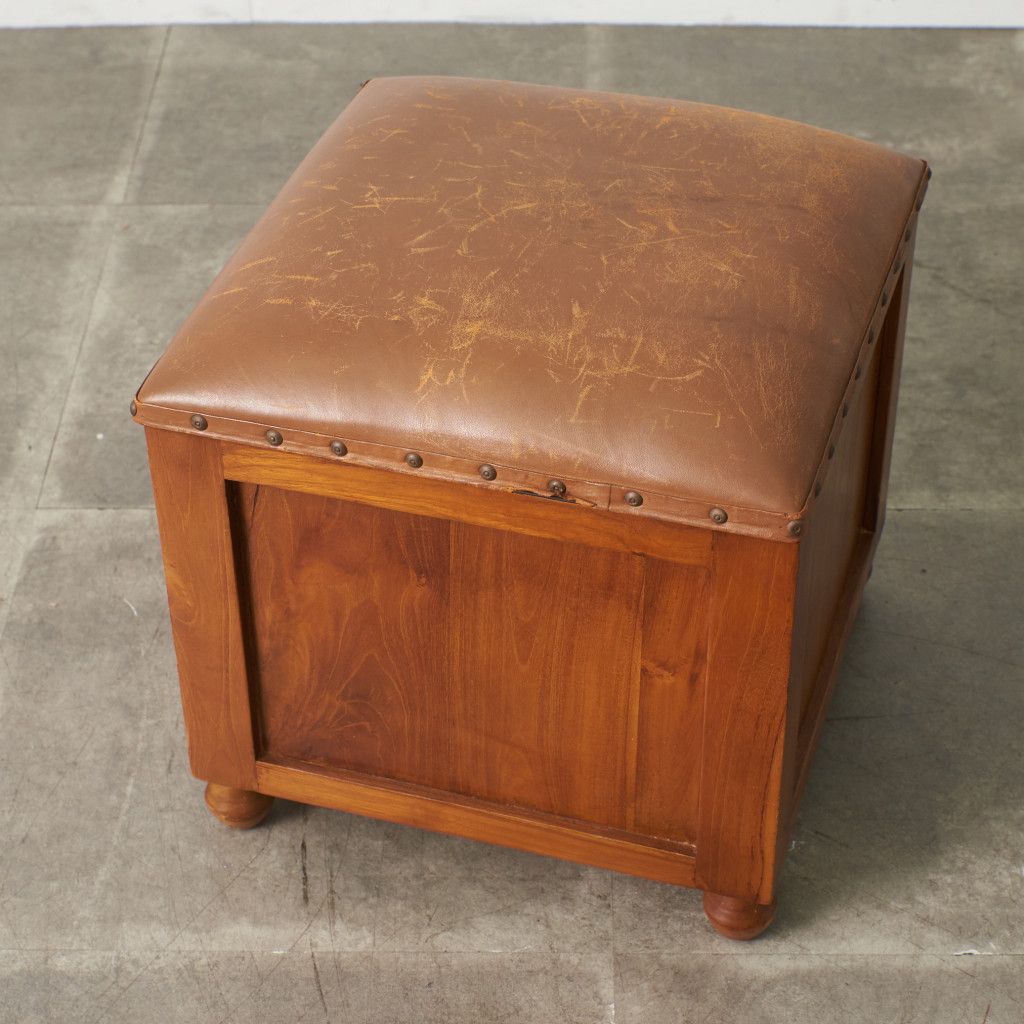 アジアン家具 収納付きスツール