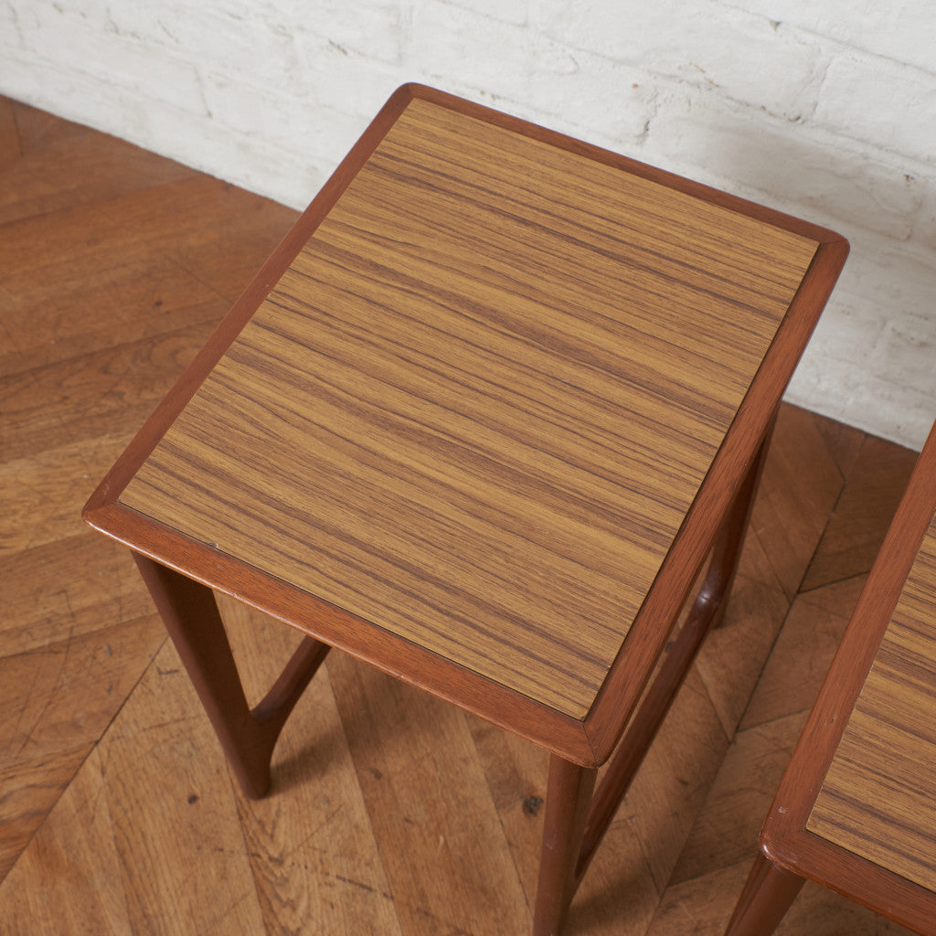 オールドマルニ 孔雀印 サイドテーブル 2点セット