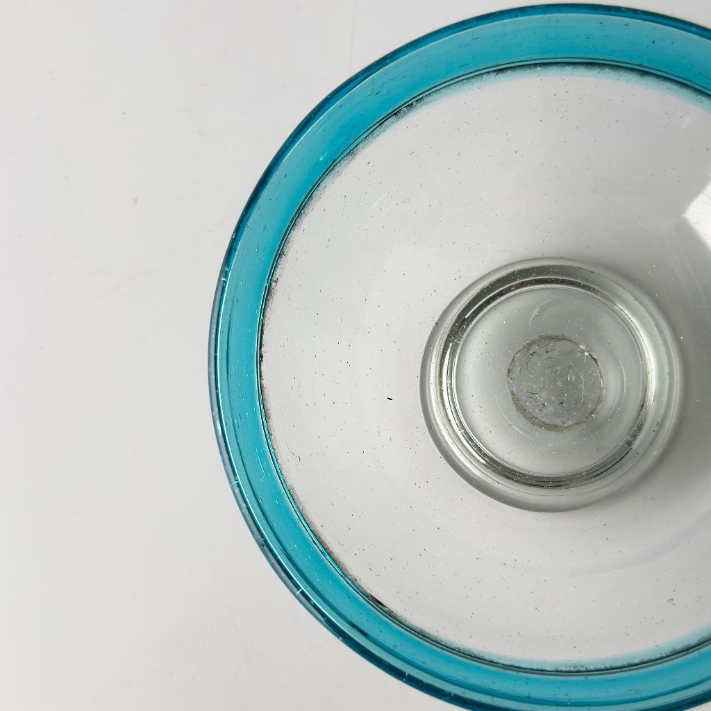 大正期 氷ガラス サンデーカップ
