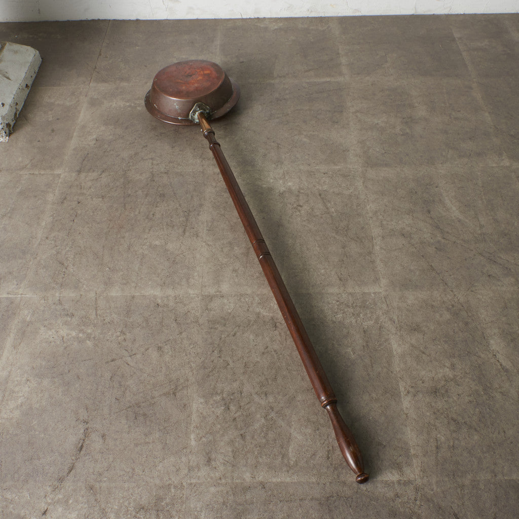 英国アンティーク 銅製 ベッドウォーミングパン