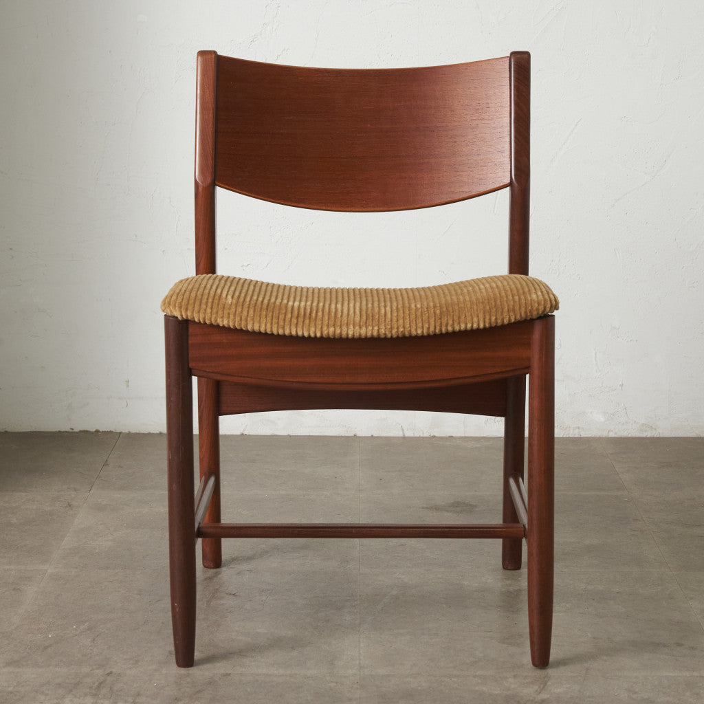 英国ヴィンテージ ダイニングチェア / 張替済