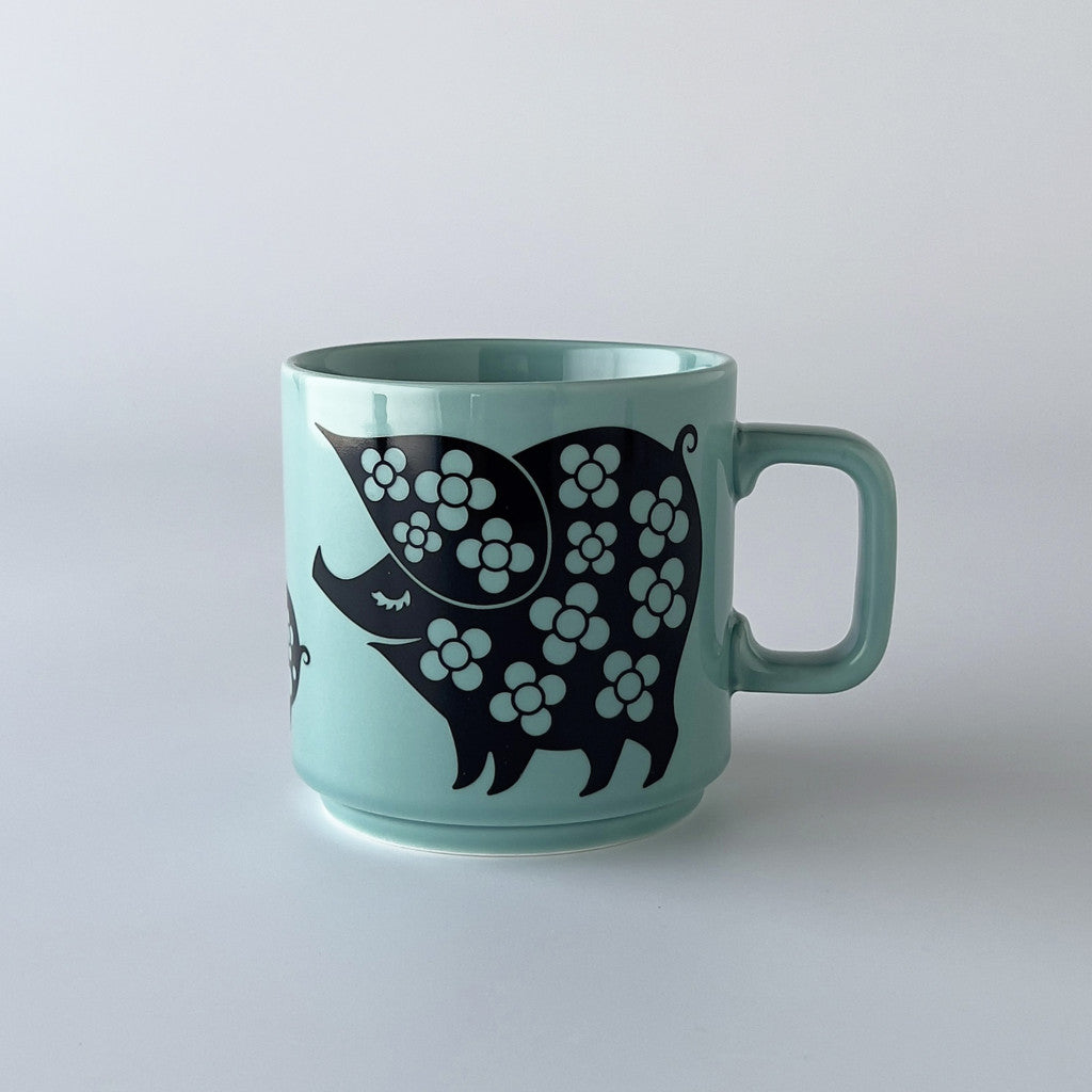 Hornsea x Magpie マグカップ Piggie Family Teal