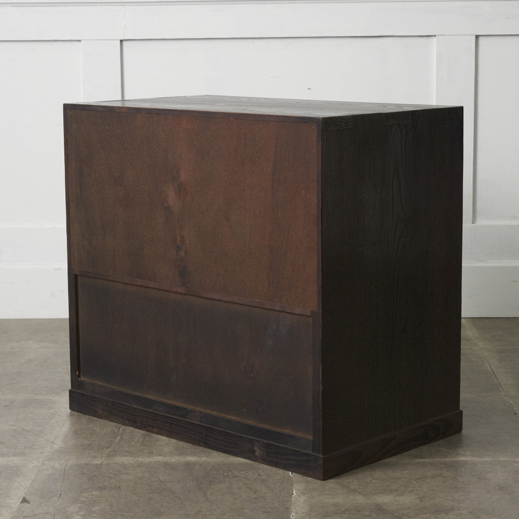 江戸指物 欅材 茶箪笥