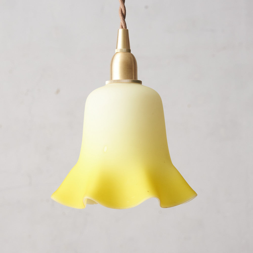 西欧アンティーク ガラスシェード ペンダントライト｜rocca rocca