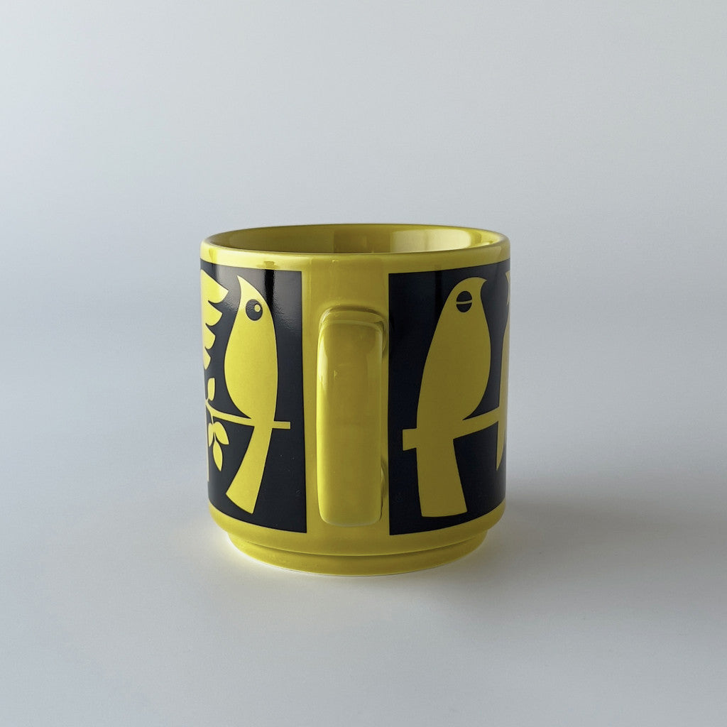 Hornsea x Magpie マグカップ Birds Chartreuse