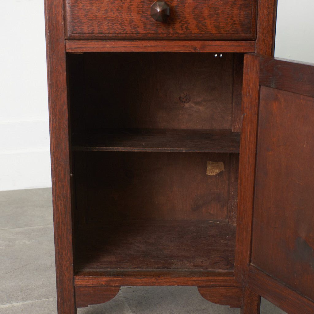 アンティーク オーク材 ナイトスタンド