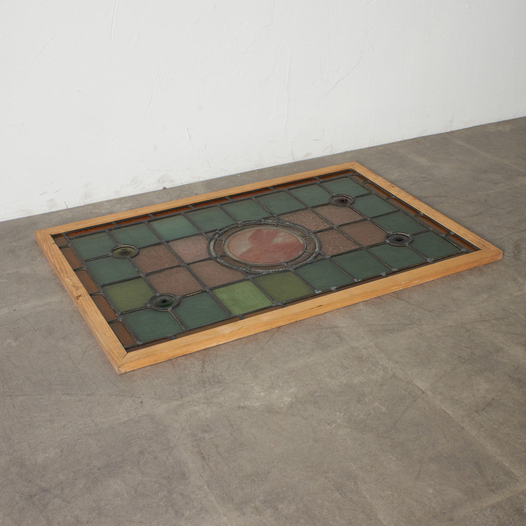 アールデコスタイル エナメル彩色 ステンドグラス