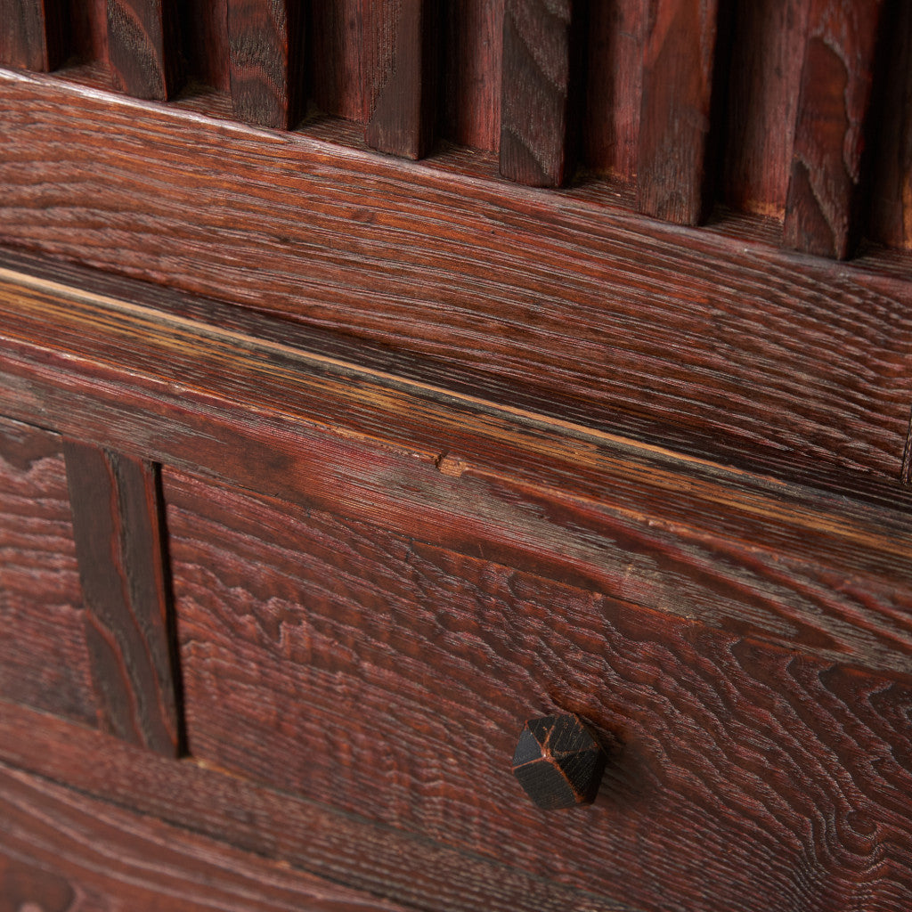 江戸指物 欅材 茶箪笥