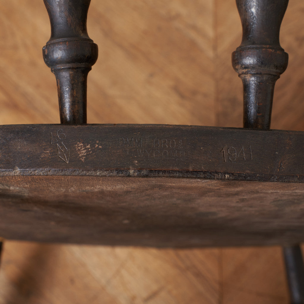 英国アンティーク スモーカーズボウチェア / ジャンク品