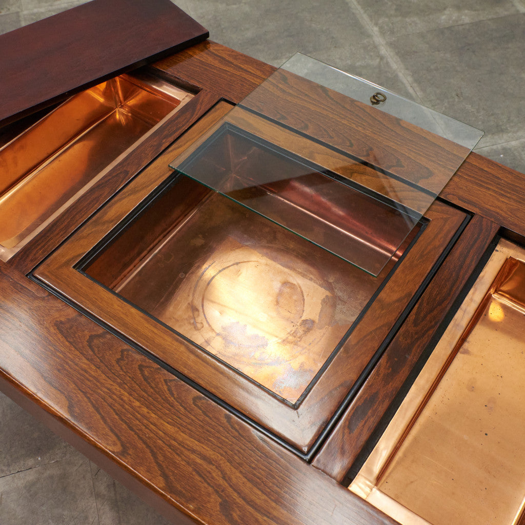 欅無垢材 関西火鉢テーブル