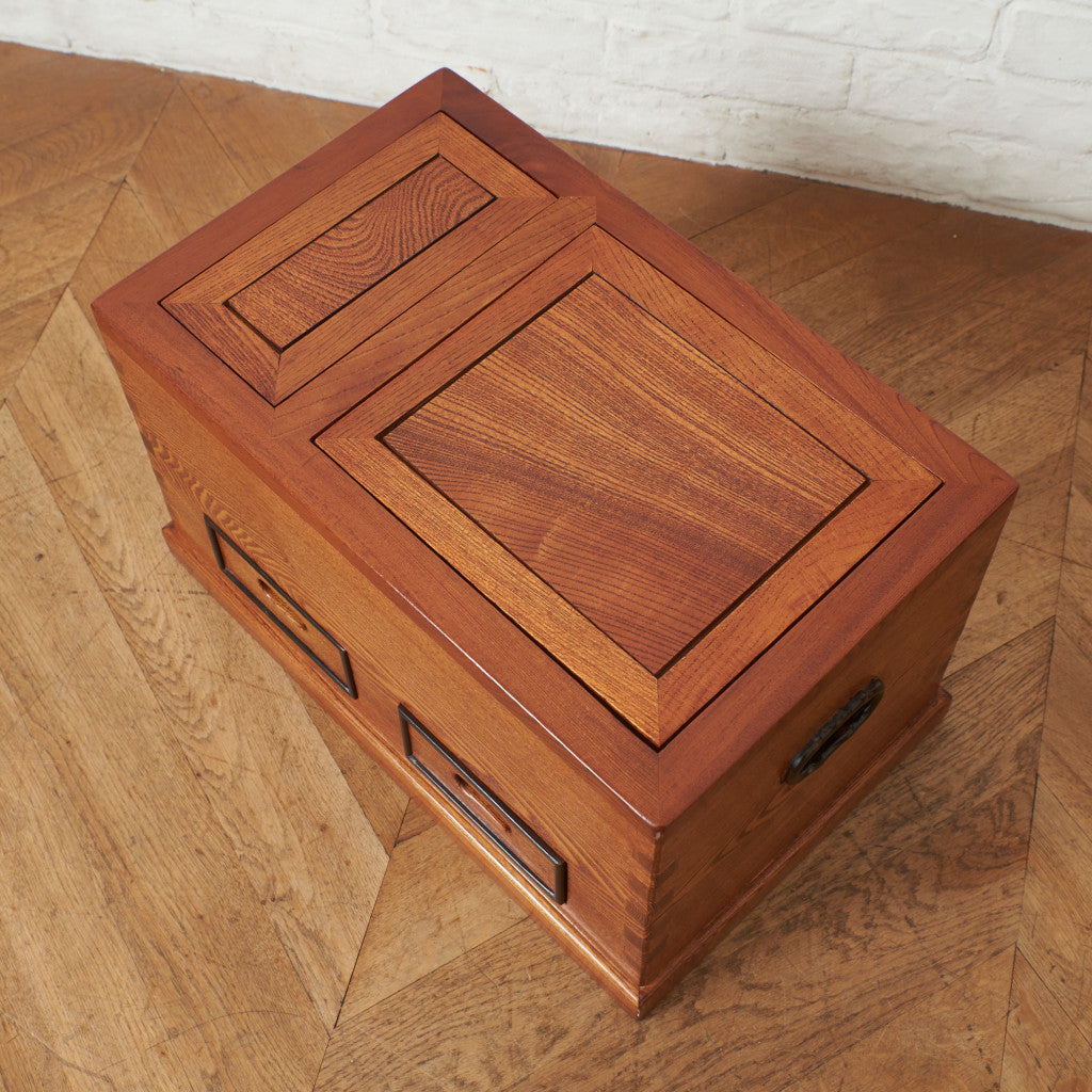 欅材関東長火鉢