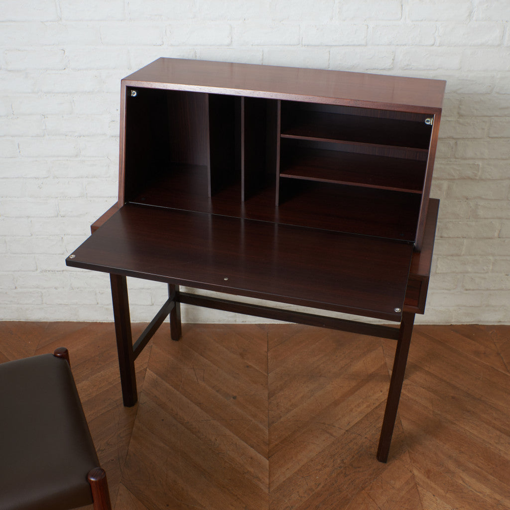 ローズウッド材 ライティングビューローデスク