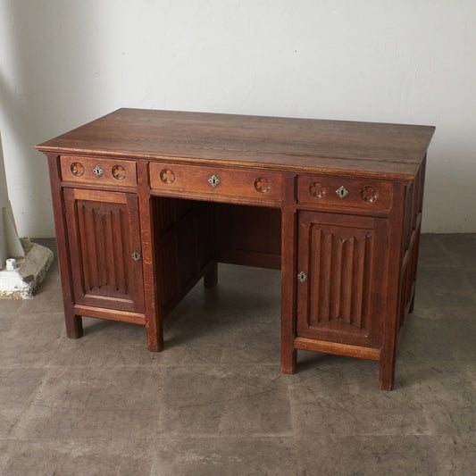 英国アンティーク 両袖デスク