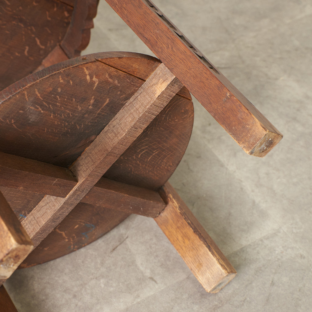 英国アンティーク オーク材 サイドテーブル