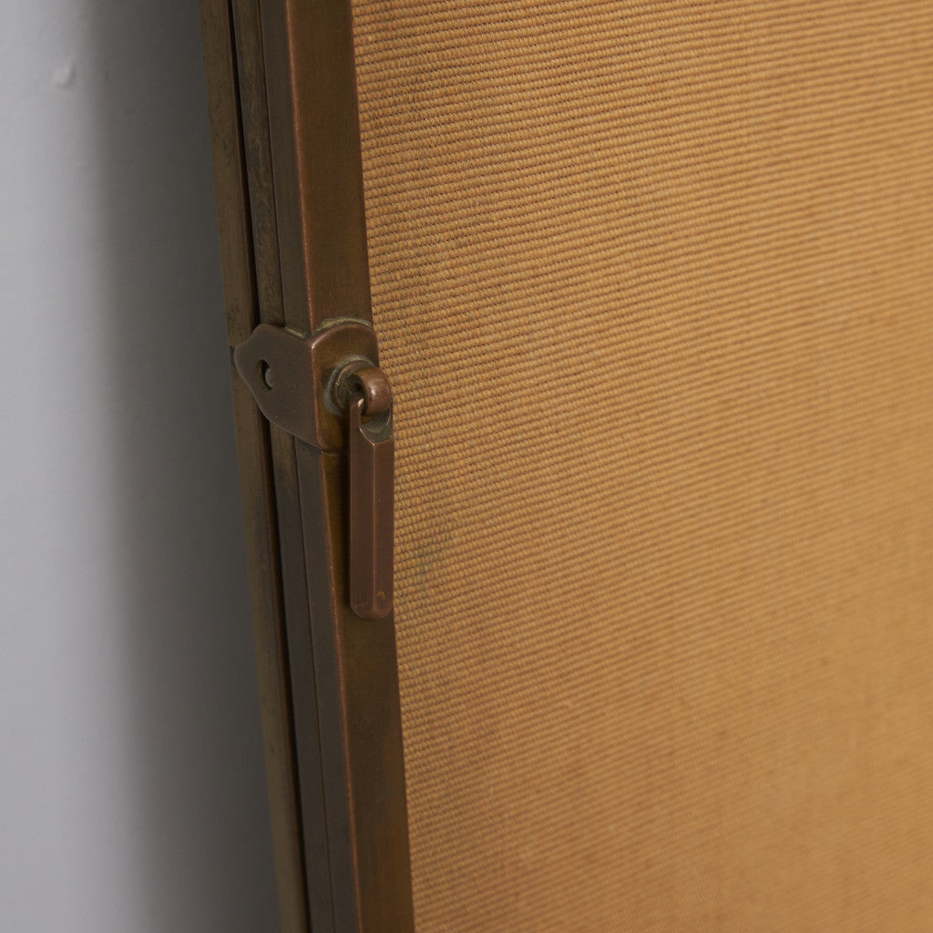 フランスアンティーク 真鍮製 3面スタンドミラー