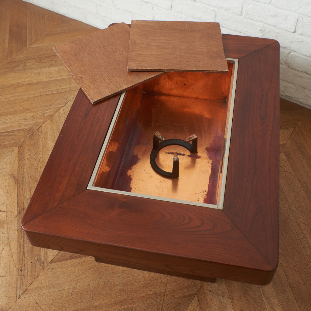 欅材 関西火鉢テーブル