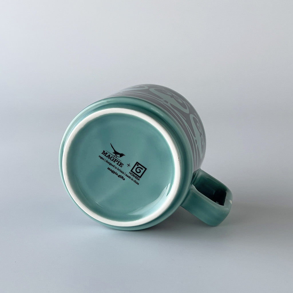Hornsea x Magpie マグカップ Owls on Branch Teal