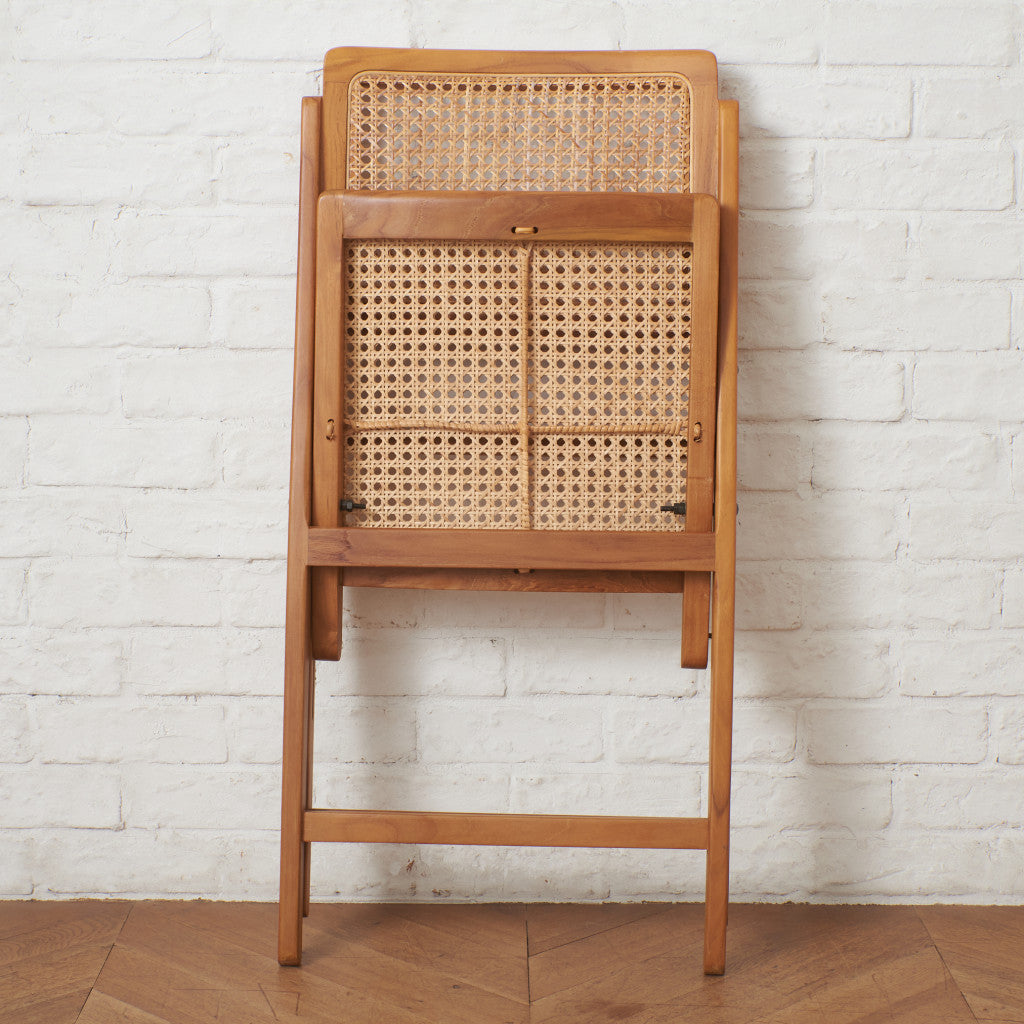 ラタン編み フォールディングチェア