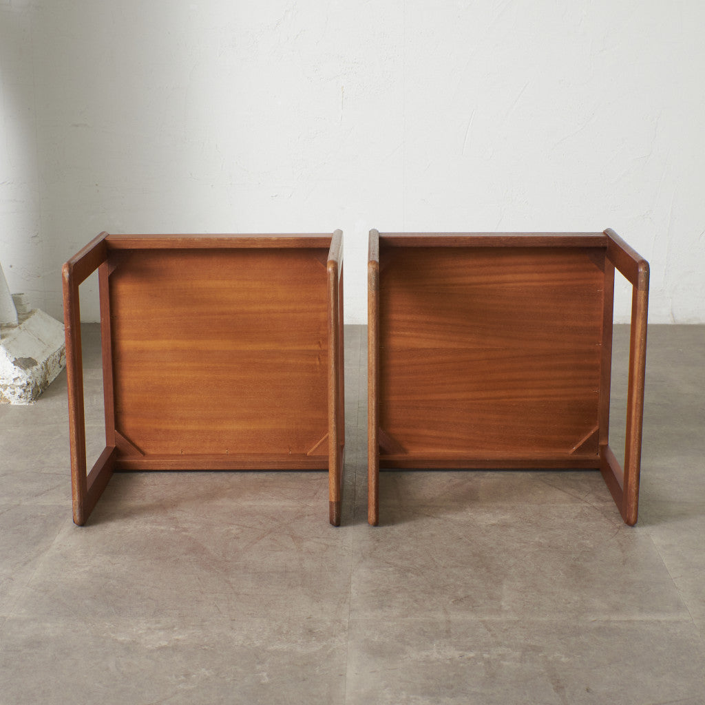 英国ヴィンテージ サイドテーブル 2点セット