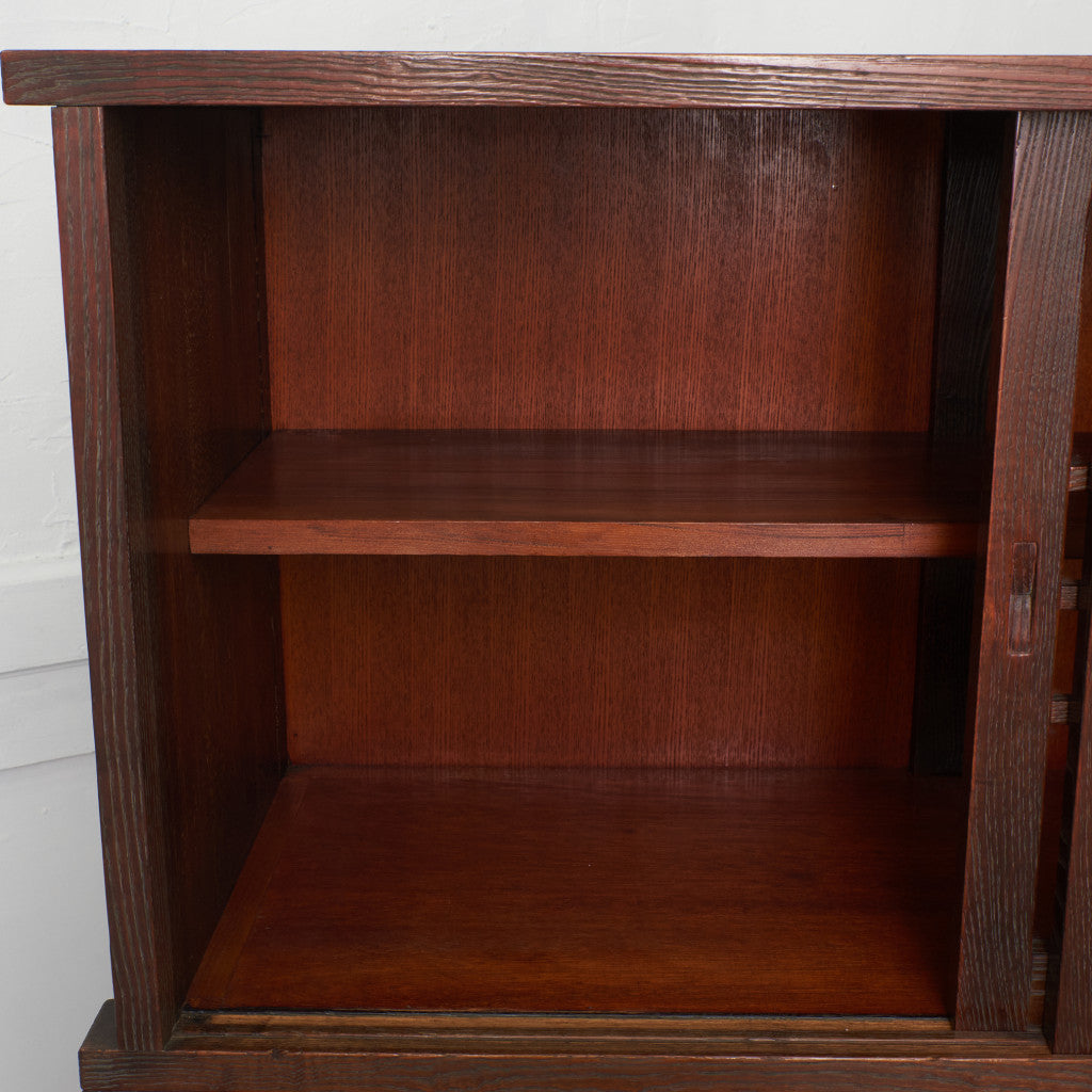 江戸指物 欅材 茶箪笥