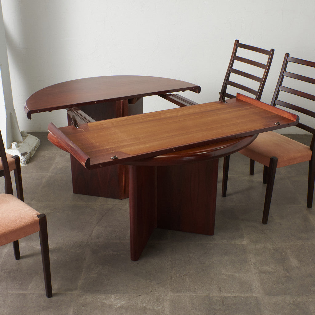 デンマークヴィンテージ ローズウッド材 ラウンドテーブル