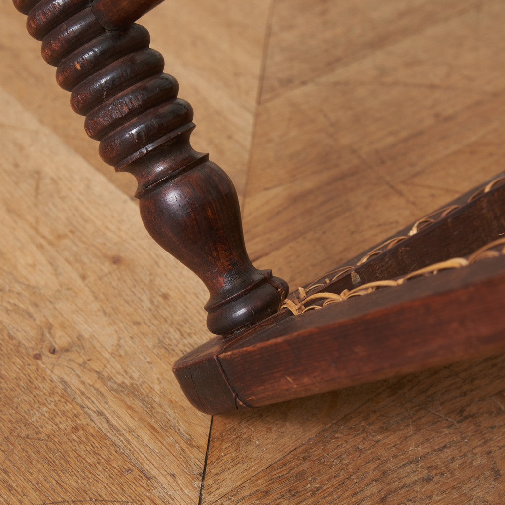 英国アンティーク リージェンシー様式 籐張りダイニングチェア