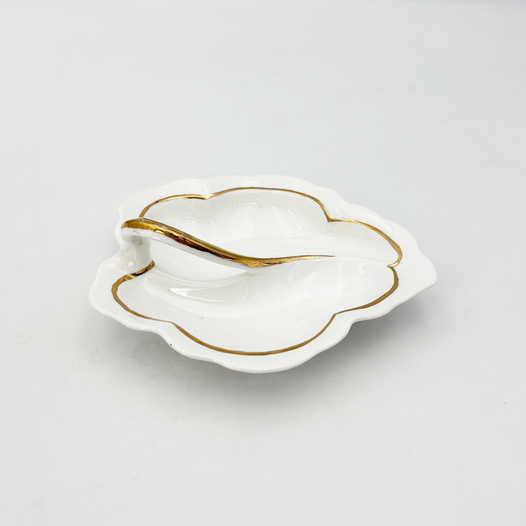 英国ヴィンテージ リーフ プレート – rocca rocca