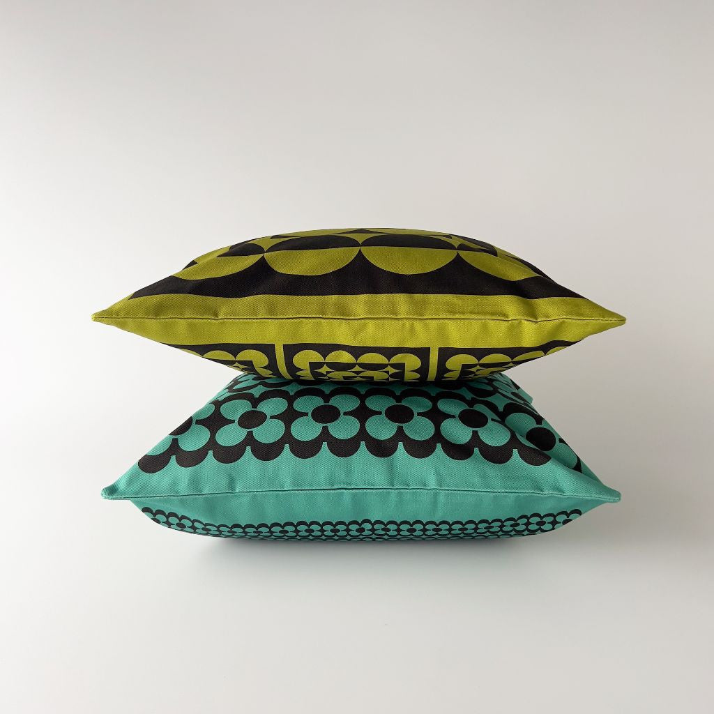 Hornsea クッション Squarcles グリーン