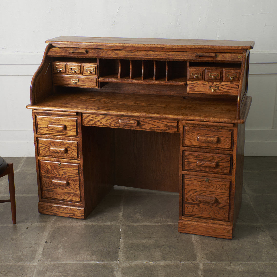 ヴィンテージ ロールトップデスク