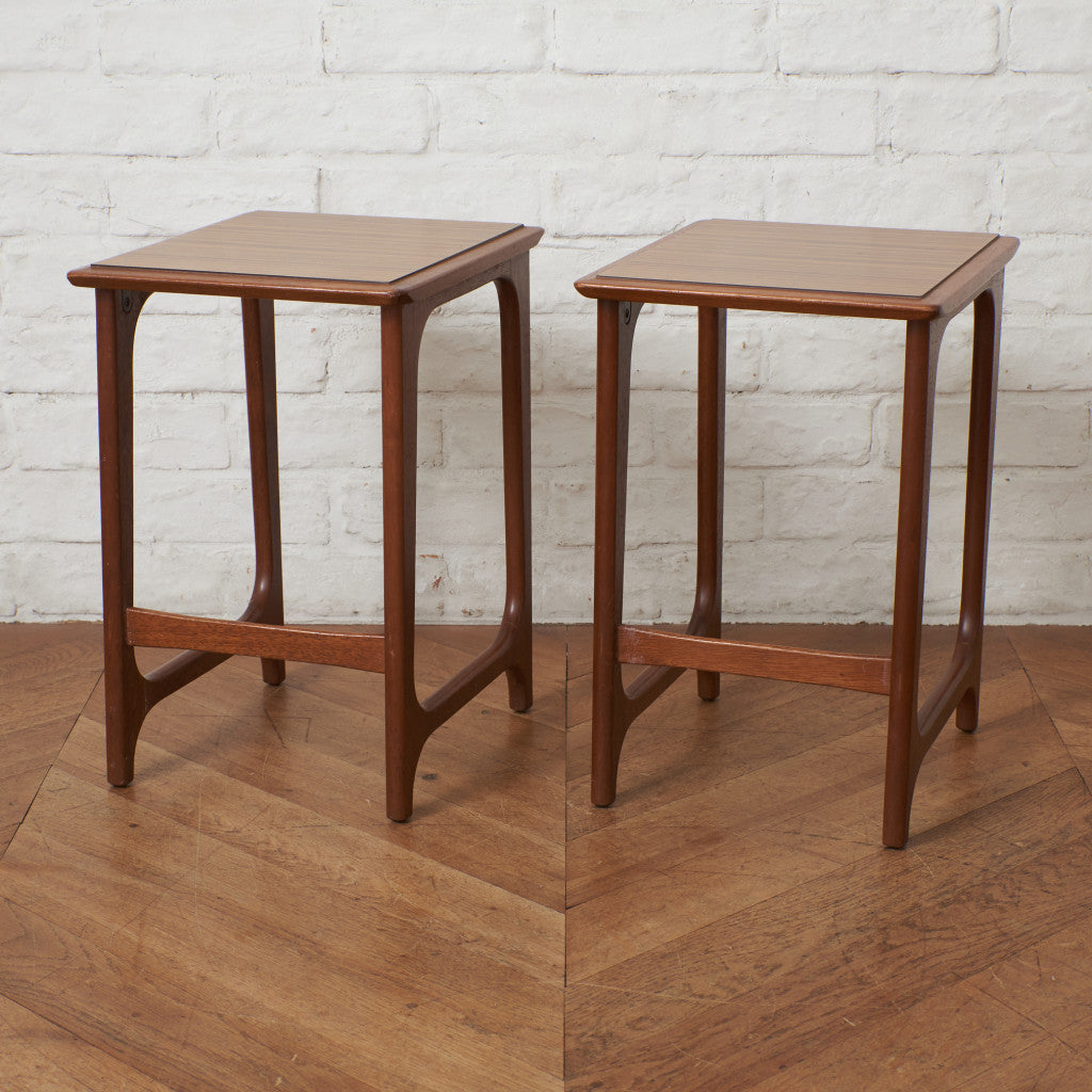 オールドマルニ 孔雀印 サイドテーブル 2点セット