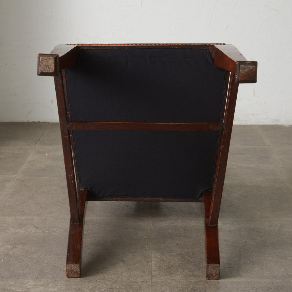 英国アンティーク エドワーディアン様式チェア / 張替済