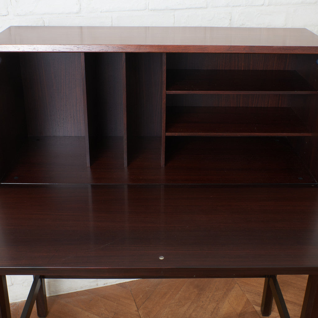 ローズウッド材 ライティングビューローデスク