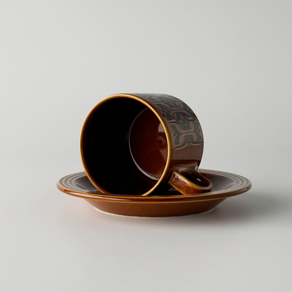 HEIRLOOM エアルーム カップ&ソーサー Autumn brown
