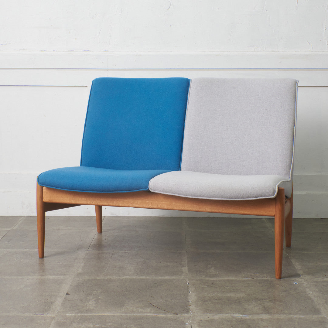 オーク材 アームレス ベンチソファ / 張替済 – rocca rocca