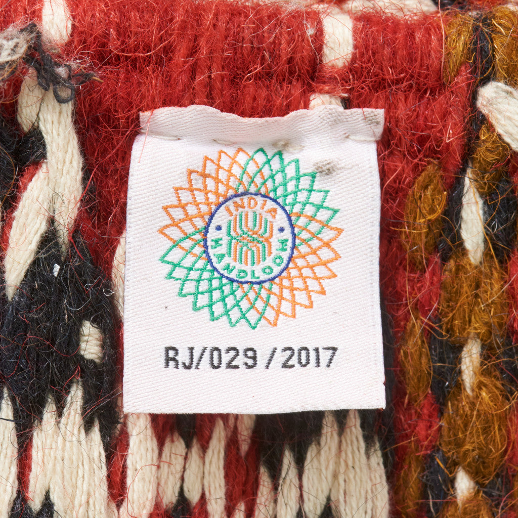 インド製 手織りラグ