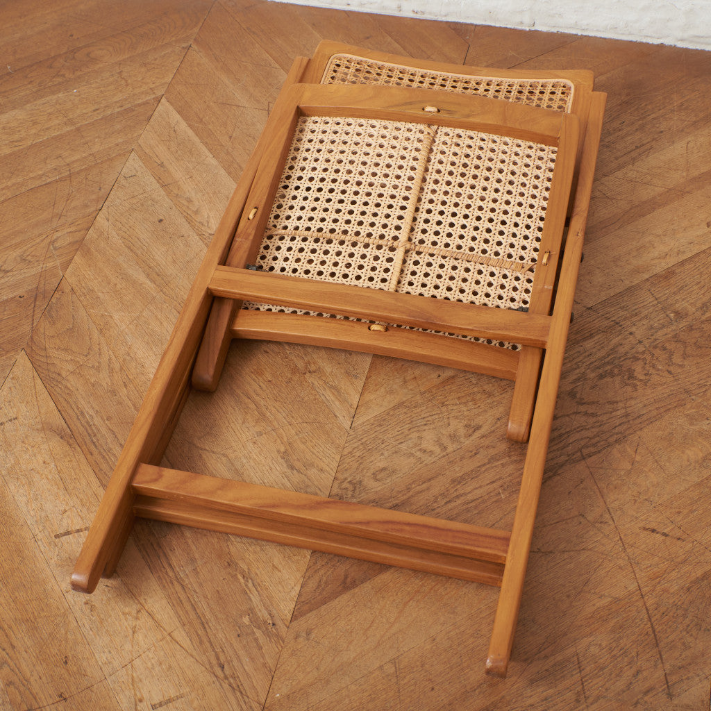 ラタン編み フォールディングチェア