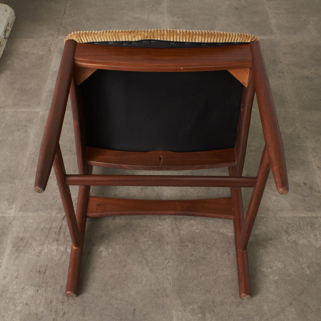 英国ヴィンテージ ダイニングチェア / 張替済