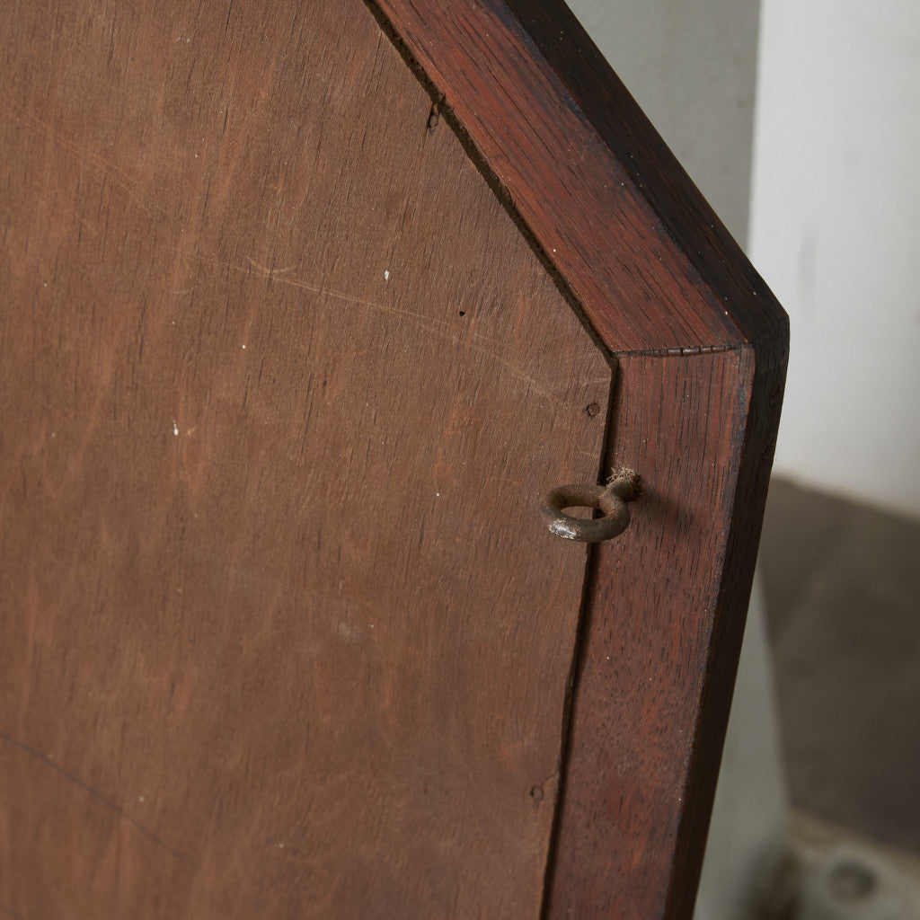 英国アンティーク オーク材 ウォールミラー