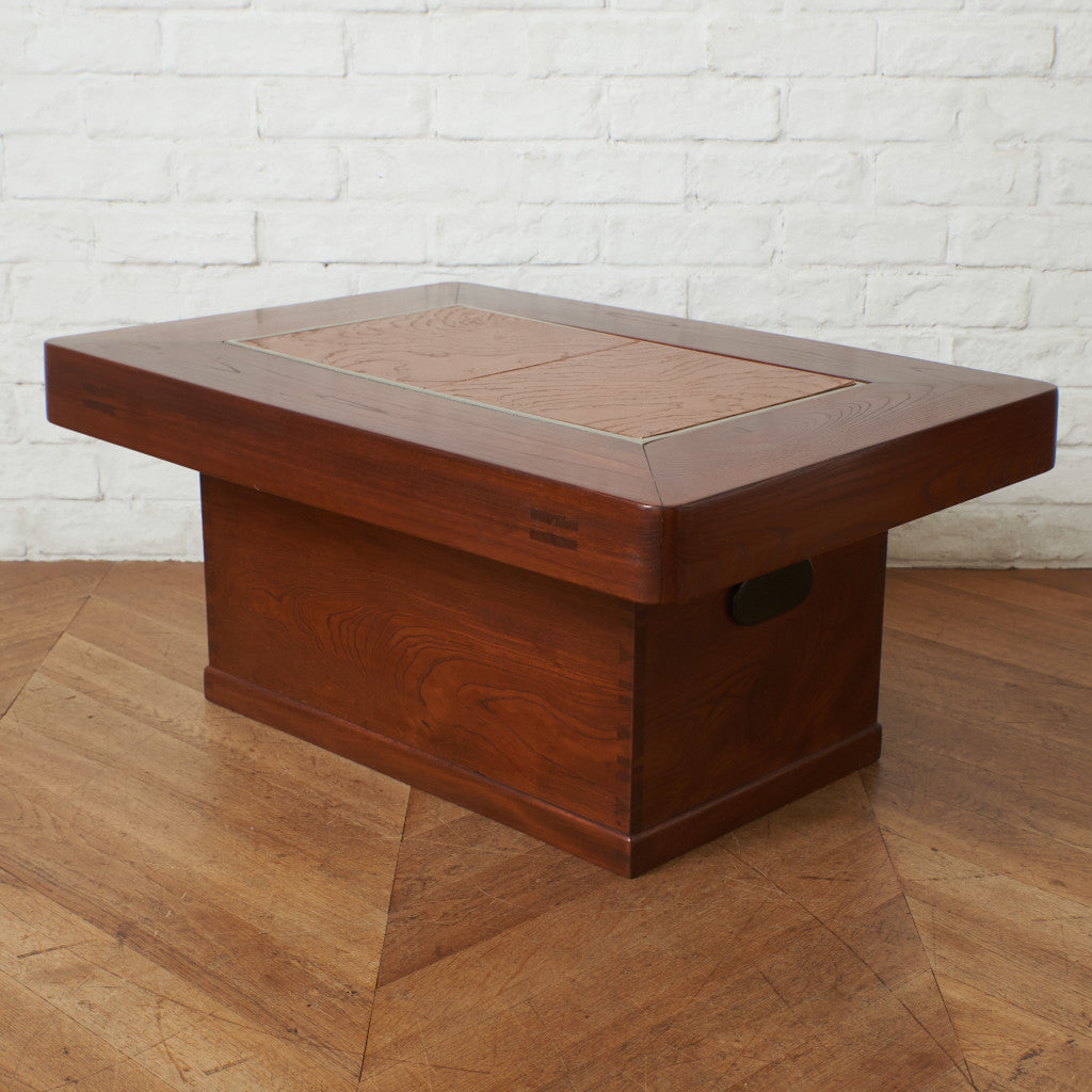 欅材 関西火鉢テーブル