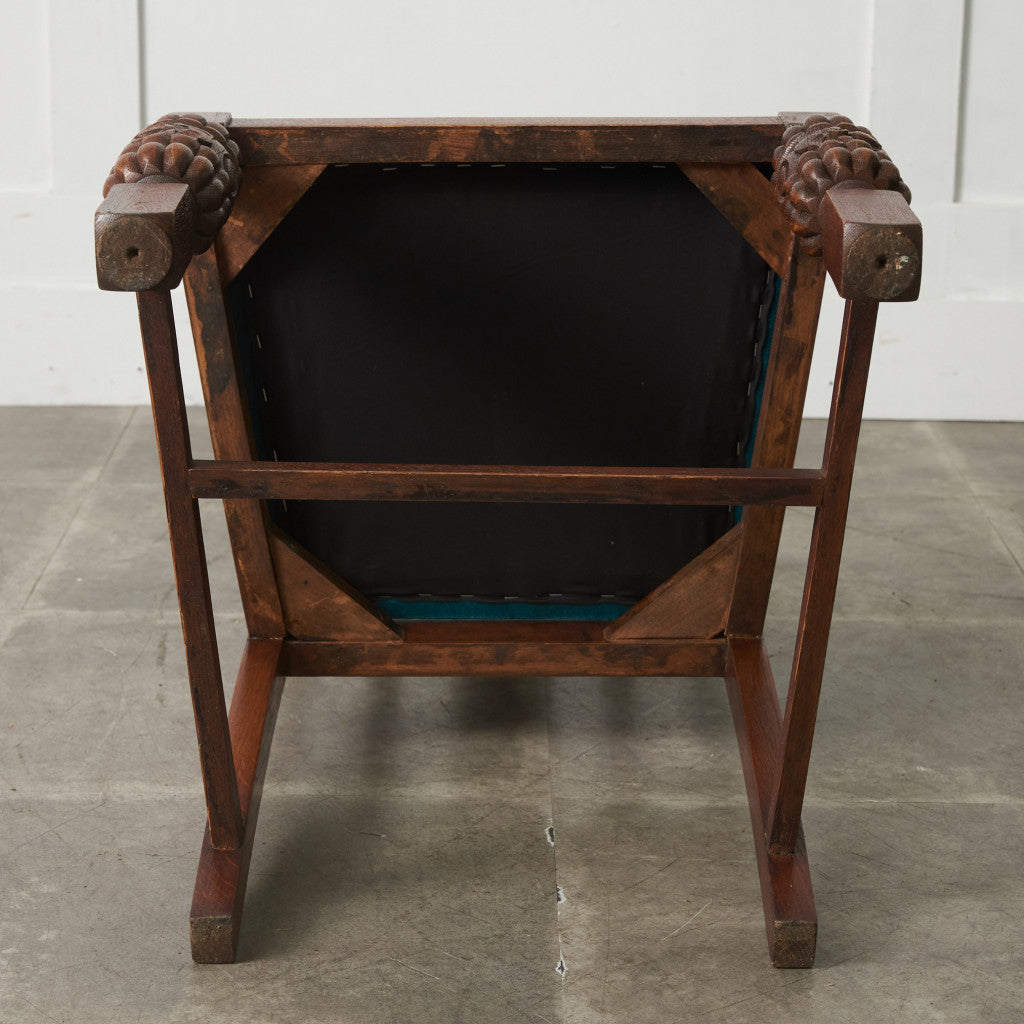 英国アンティーク バルボスレッグチェア / 張替品