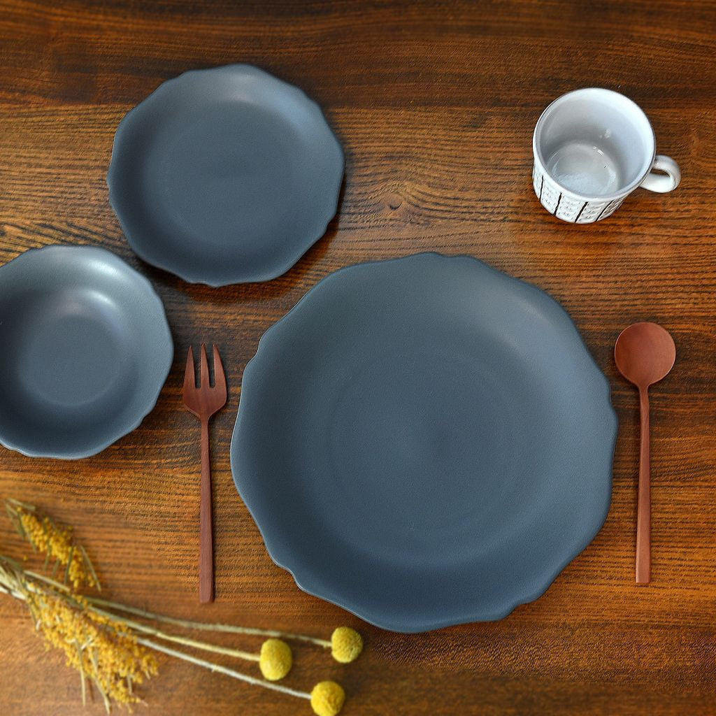 meimei プレート 16.5mm 取皿 ダークグレー