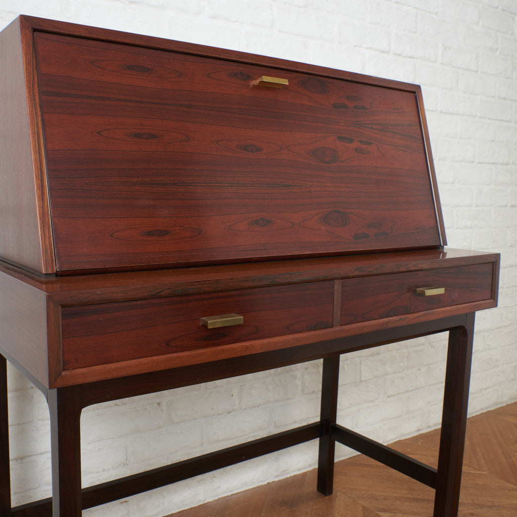 ローズウッド材 ライティングビューローデスク