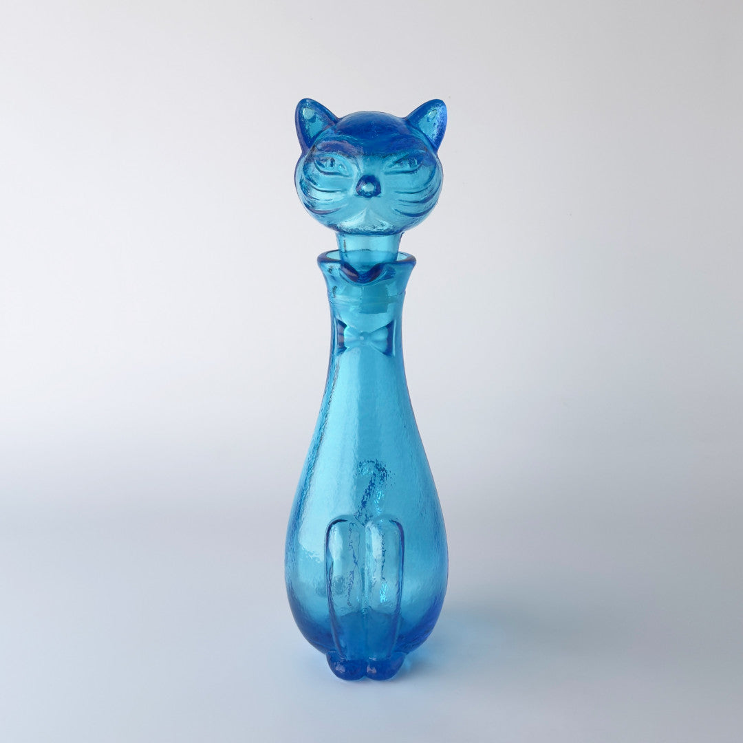 デキャンタ 美しい青色のガラス製装飾品 デキャンタ 美しい青色の