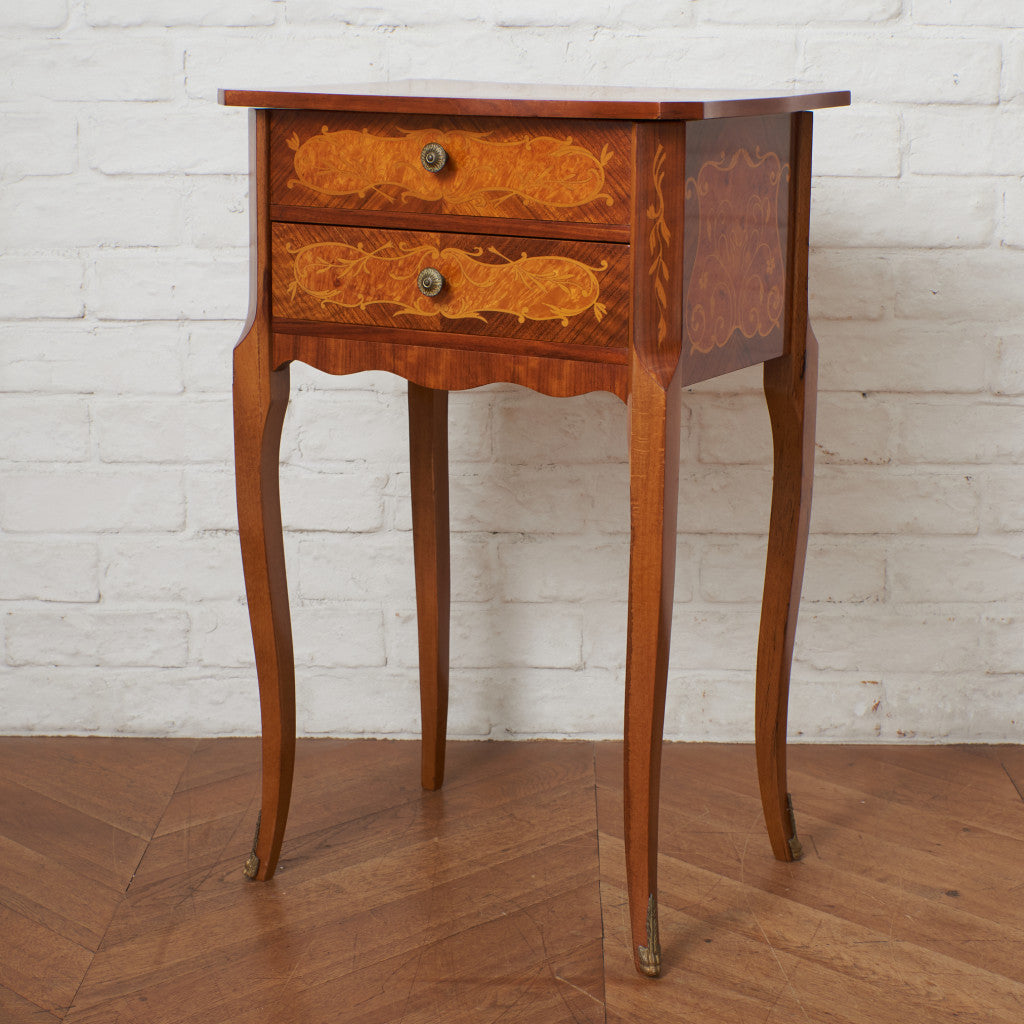 イタリア製 ミラー付き サイドテーブル