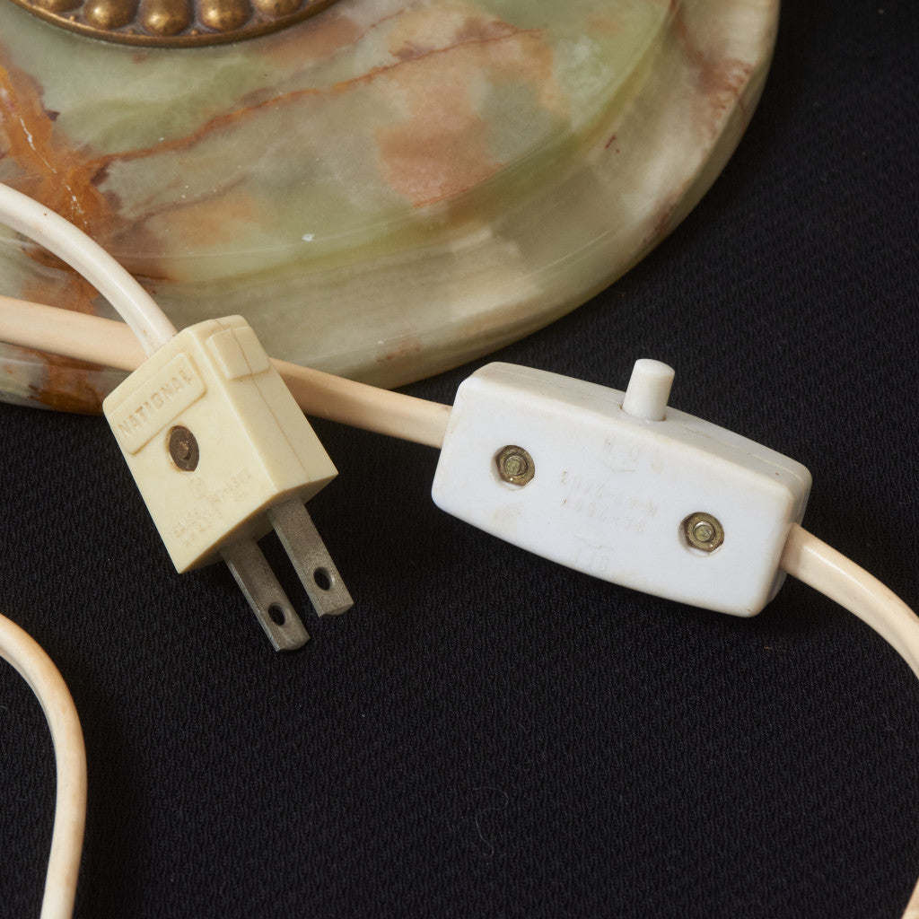 イタリア製クラシック オニキス テーブルランプ