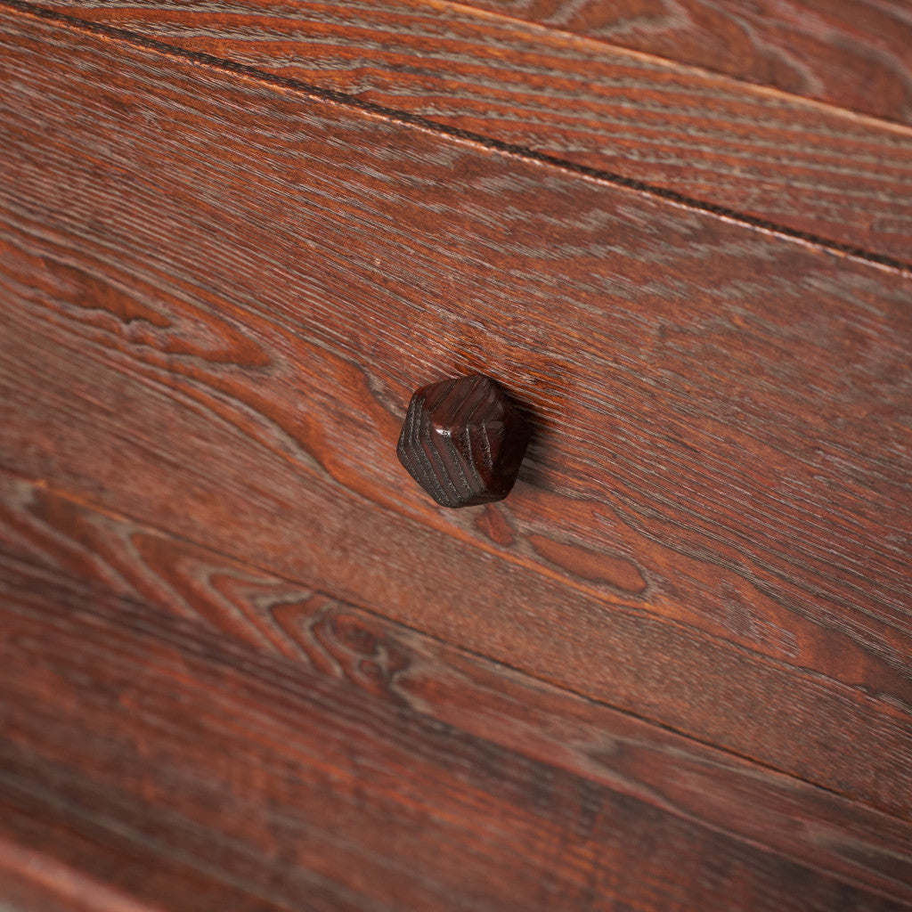 江戸指物 欅材 茶箪笥