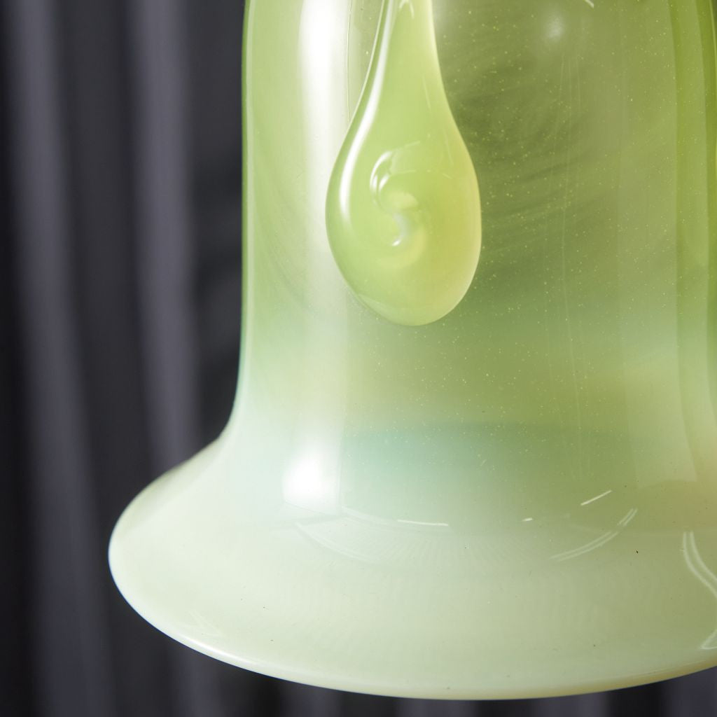 西欧アンティーク ヴァセリンガラス ペンダントライト