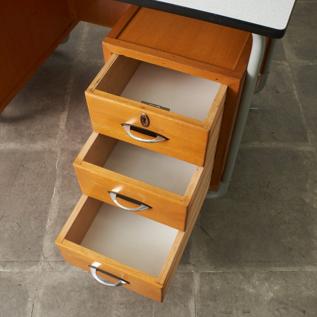 ヴィンテージ 両袖デスク